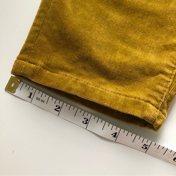 SOFT SURROUNDINGS Women’s Corduroy Mustard Skinny High Waisted Size 6 - Picture 11 of 14